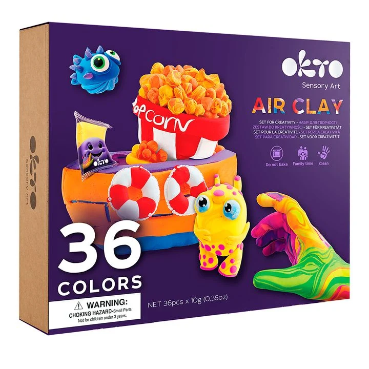 OKTO Air-Dry Clay Set, 36 Shades