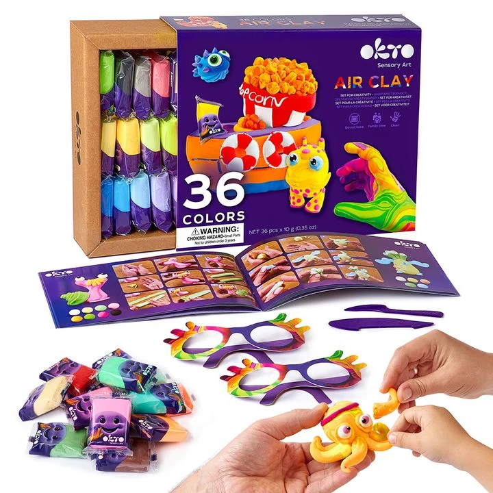 OKTO Air-Dry Clay Set, 36 Shades