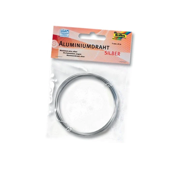 Folia Aluminum Wire, 1 mm x 5 m, Silver