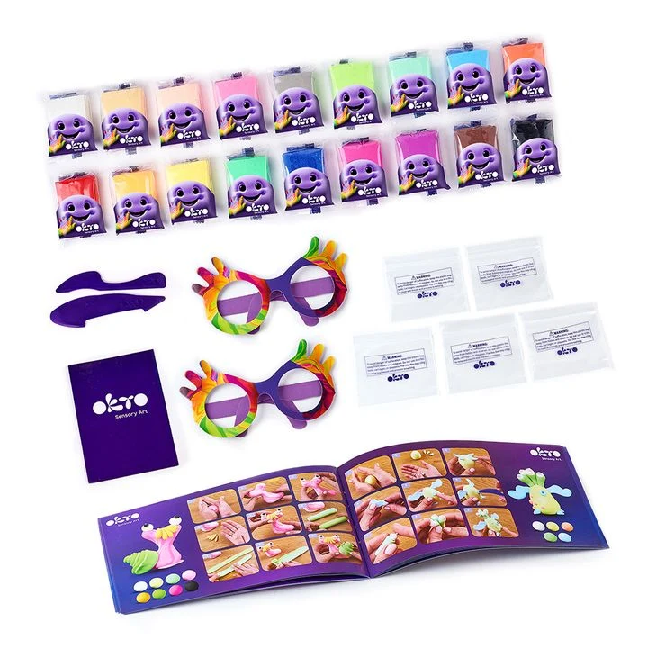OKTO Air-Dry Clay Craft Set, 18 Shades