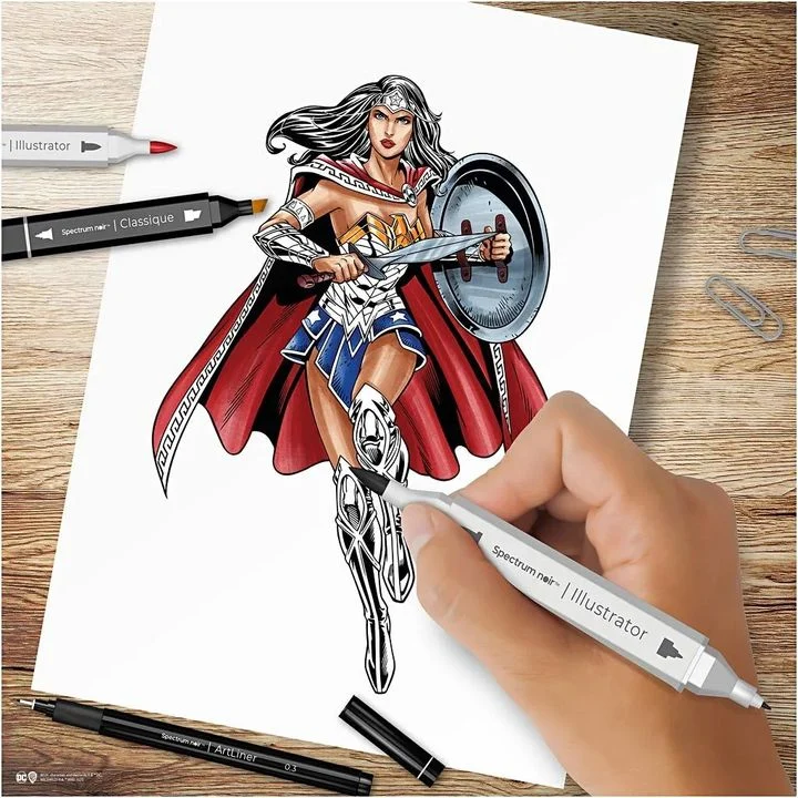 Wonder Woman Illustration Set