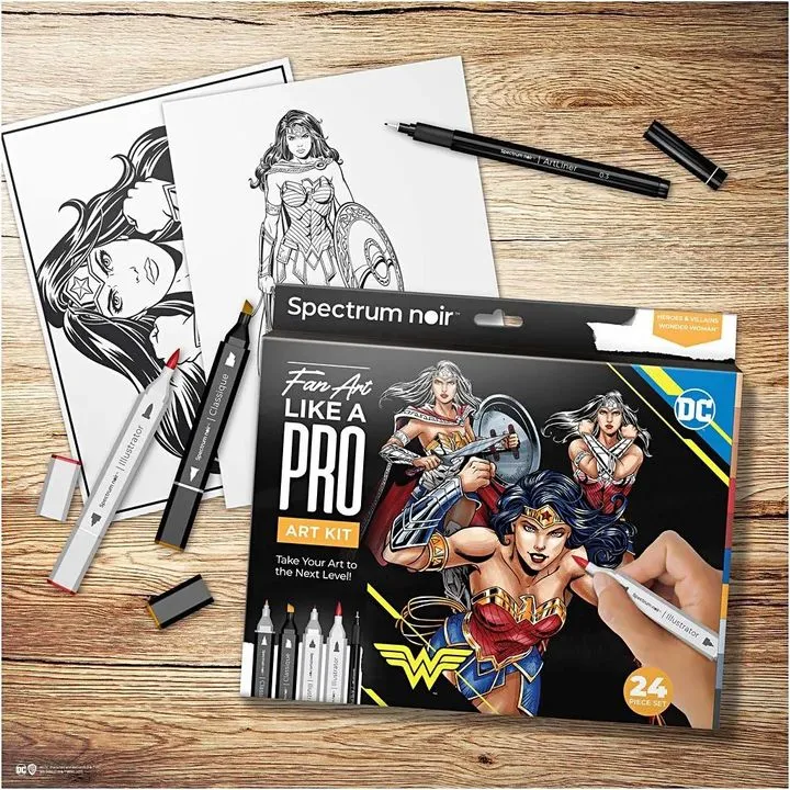 Wonder Woman Illustration Set