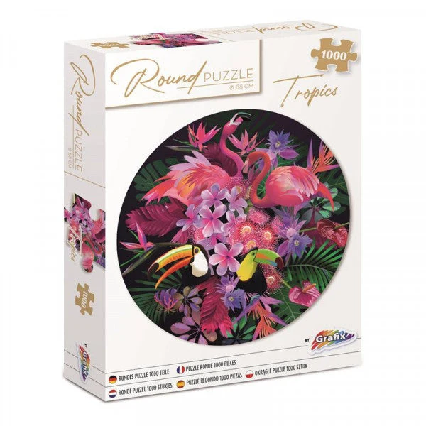 Round Tropics Puzzle, 68 cm, 1000 Pieces