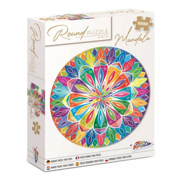 Round Mandala Puzzle, 68 cm, 1000 Pieces