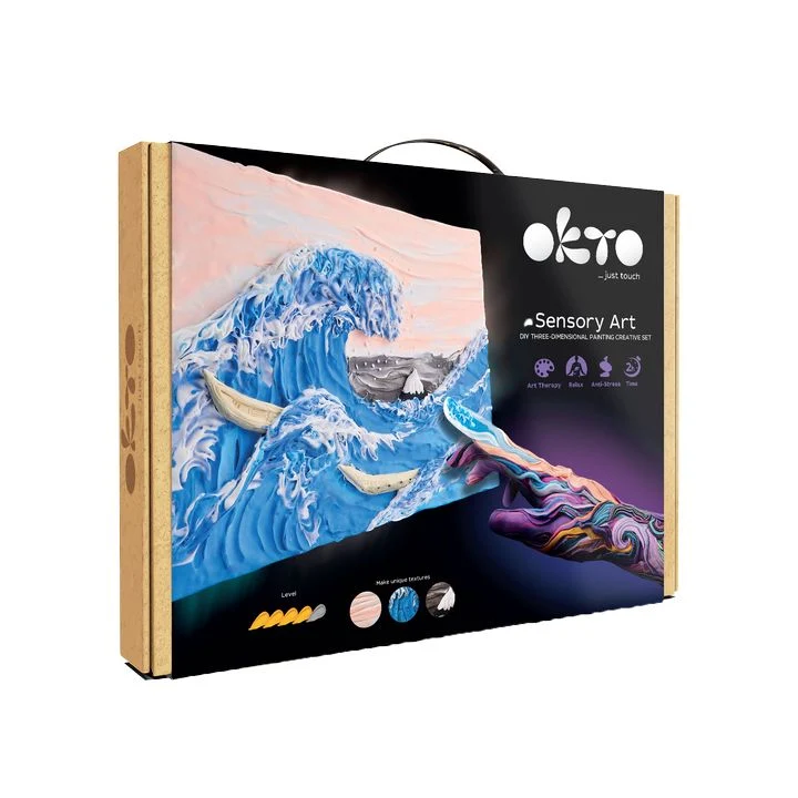 OKTO Creative 3D Set “Waves in Kanawaga” 30 x 40 cm