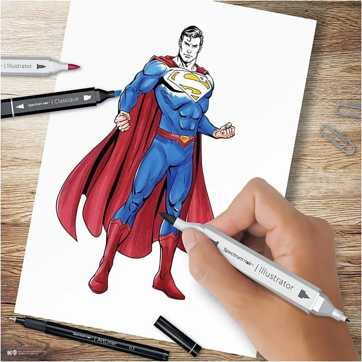 Superman Art Set for Illustration