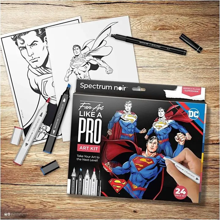 Superman Art Set for Illustration