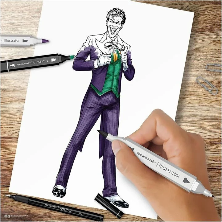 Heroes and Villains: The Joker Art Set for Illustration