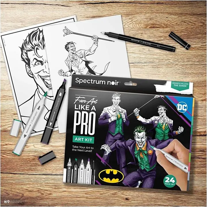 Heroes and Villains: The Joker Art Set for Illustration