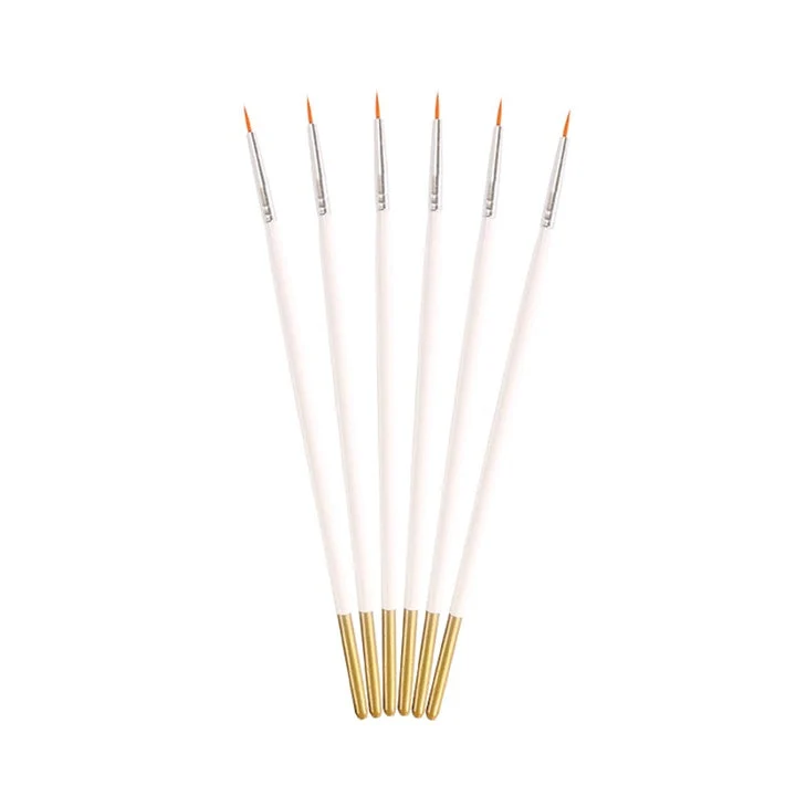 Set of Liner Brushes, 6-Piece