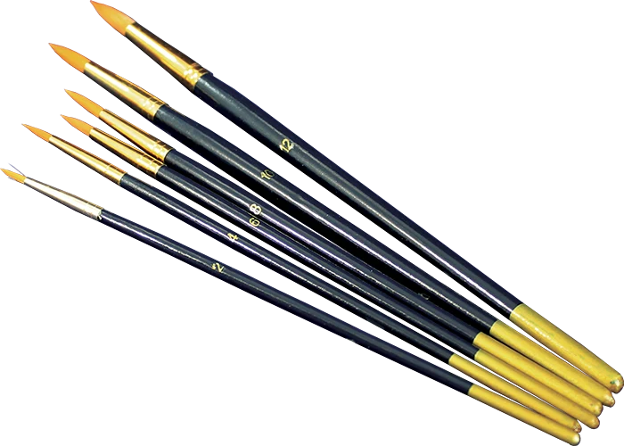 Set of Liner Brushes, 6-Piece