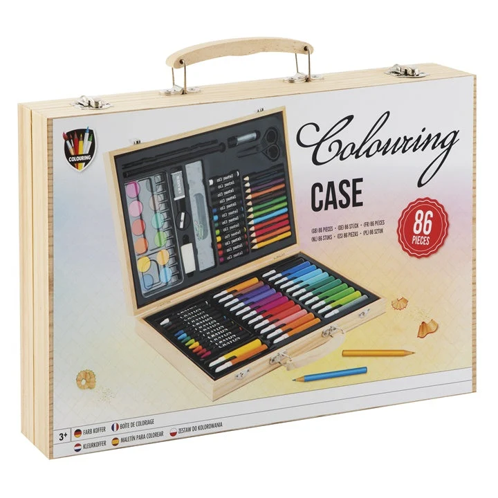 Wooden Art Case for Kids