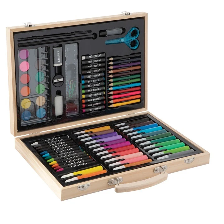 Wooden Art Case for Kids