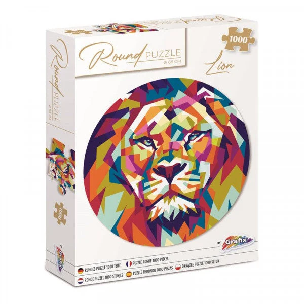 Round Puzzle Lion 68 cm - 1000 pcs