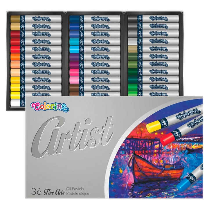 Colorino Artist Round Oil Pastels, Set of 36