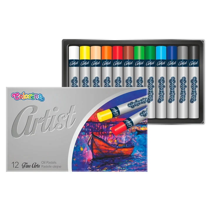 Colorino Artist Round Oil Pastels, Set of 12