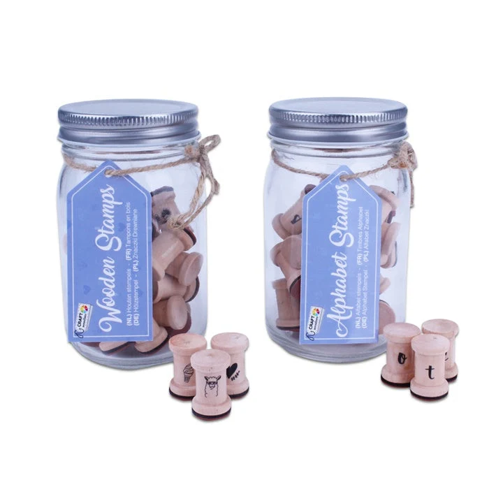 Craft Sensations Set of 26 Wooden Stamps