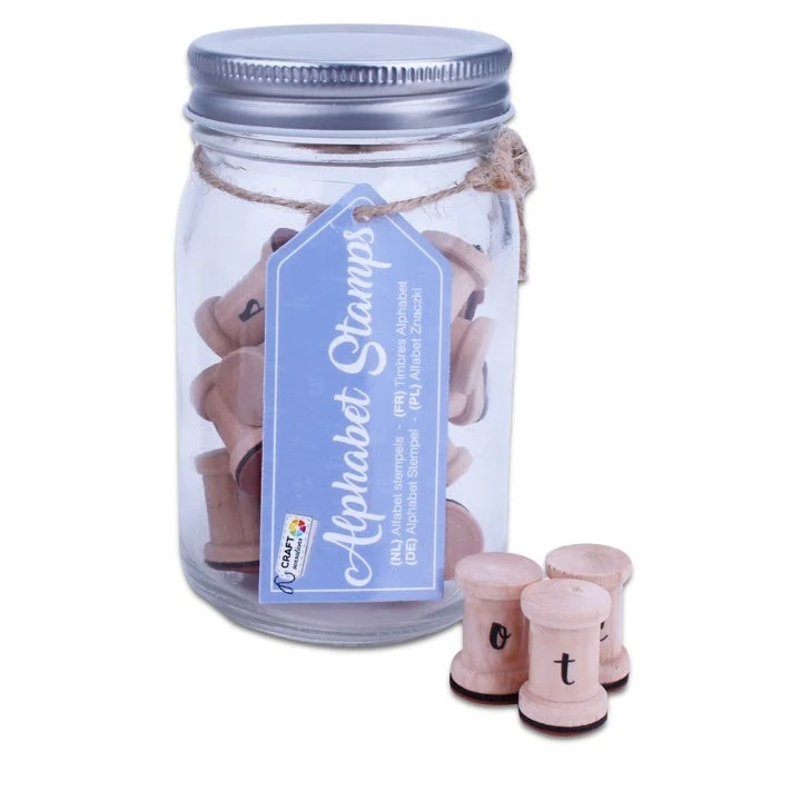 Craft Sensations Set of 26 Wooden Stamps