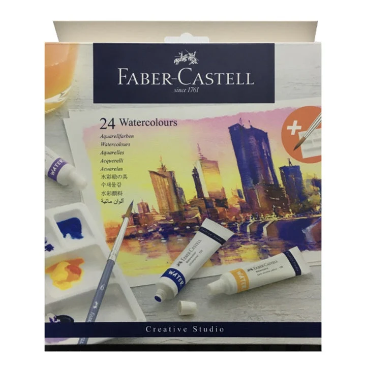 Set of Watercolors in Tubes with Palette