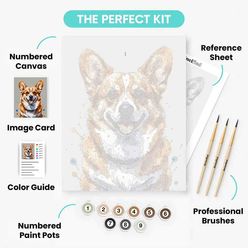 Corgi - Paint by Numbers Kit