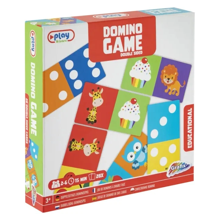 Double-Sided Domino Game - 28 Educational Cards