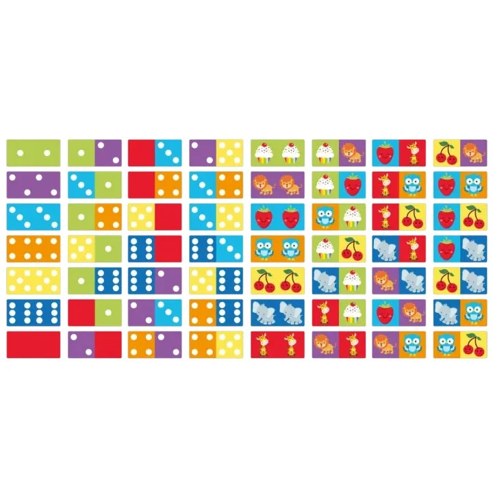 Double-Sided Domino Game - 28 Educational Cards
