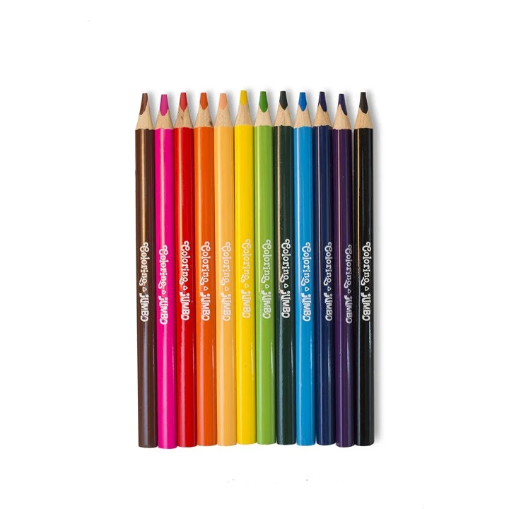 Colorino Triangular JUMBO Colored Pencils, Set of 12