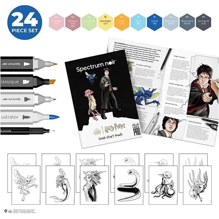 Harry Potter: Magical Creatures Illustration Art Set