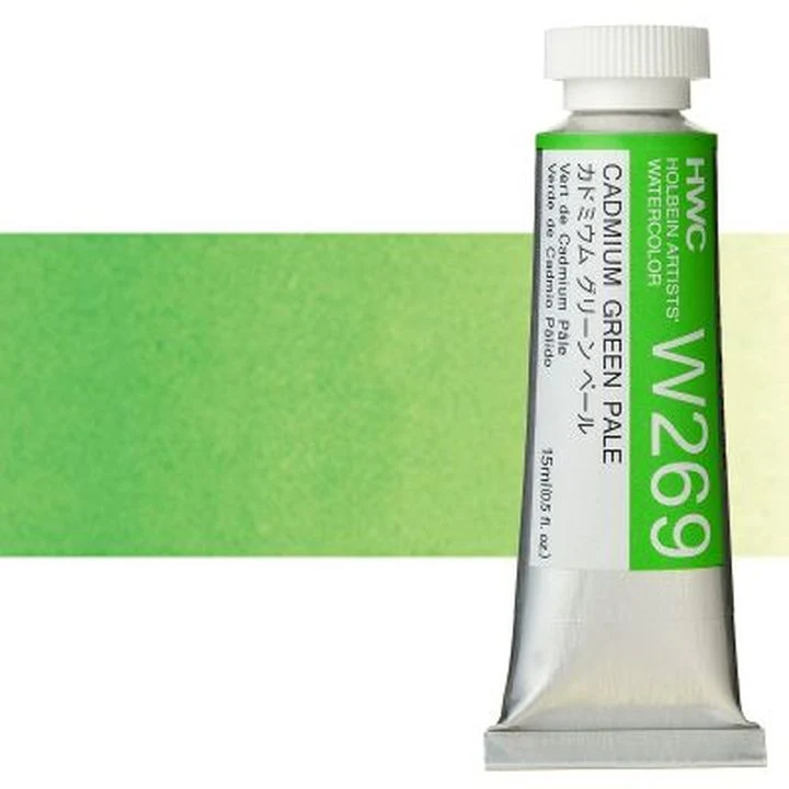 Holbein Artists Professional Watercolors, 15 ml | Green Shades