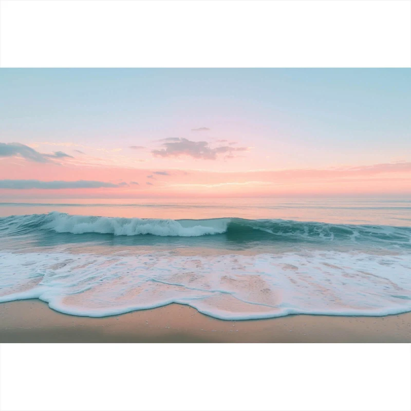 Leinwandbild Beruhigendes Meer am Strand Querformat