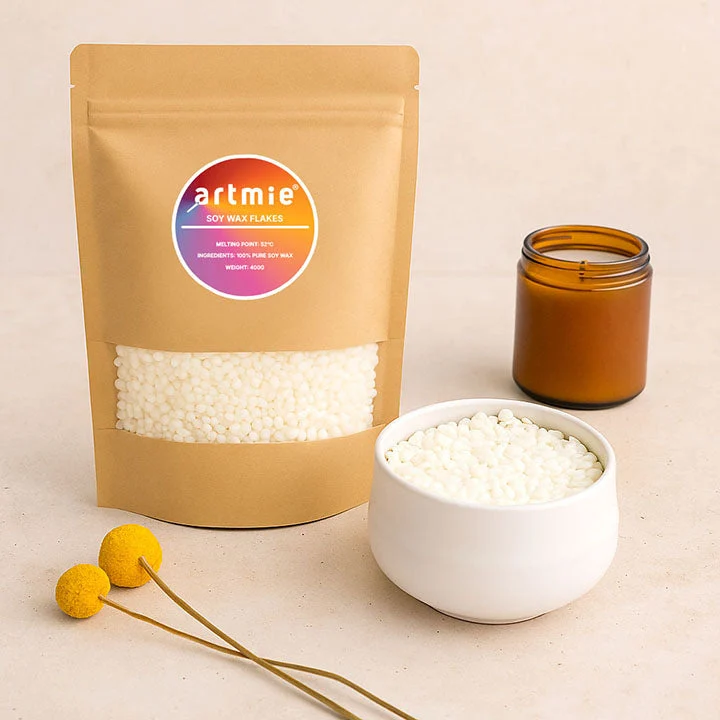 ARTMiE Unscented Soy Candle Wax 400 g