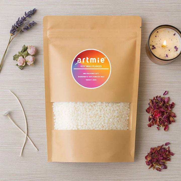 ARTMiE Unscented Soy Candle Wax 400 g