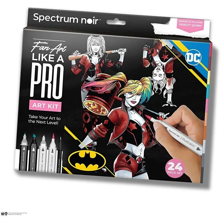Harley Quinn Illustration Art Set