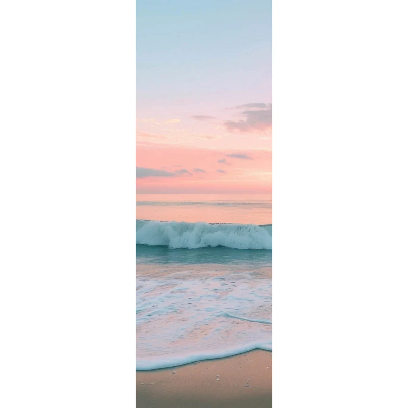 Poster Beruhigendes Meer am Strand Panorama Hoch
