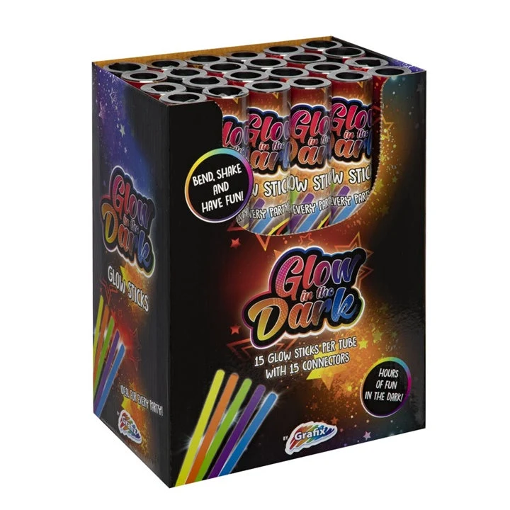 Glow-in-the-Dark Sticks, 15 pcs