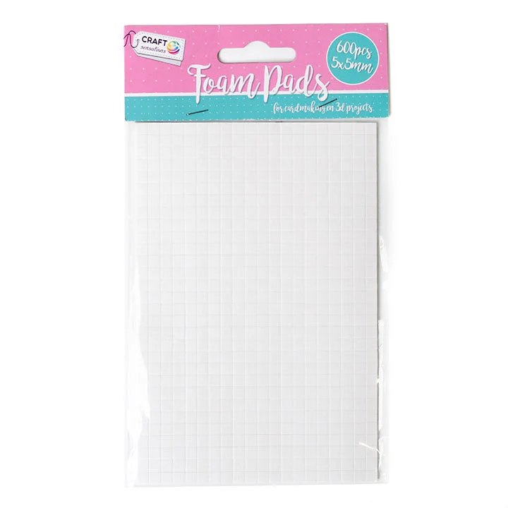 Double-Sided Adhesive 3D Squares - 5 x 5 mm / 600 pcs