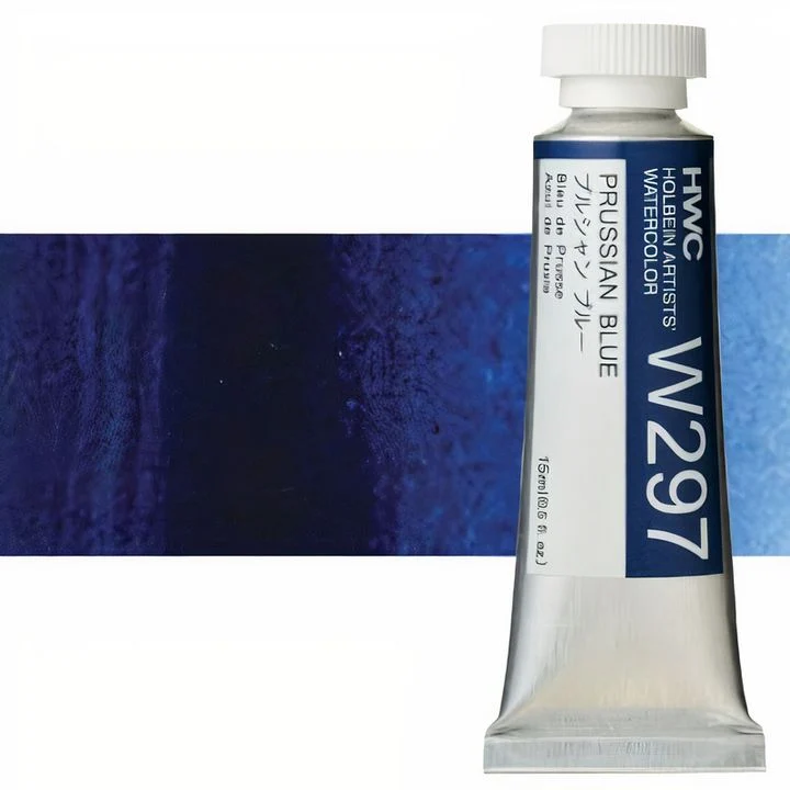 Holbein Artists Professional Watercolors, 15 ml, Blue Shades