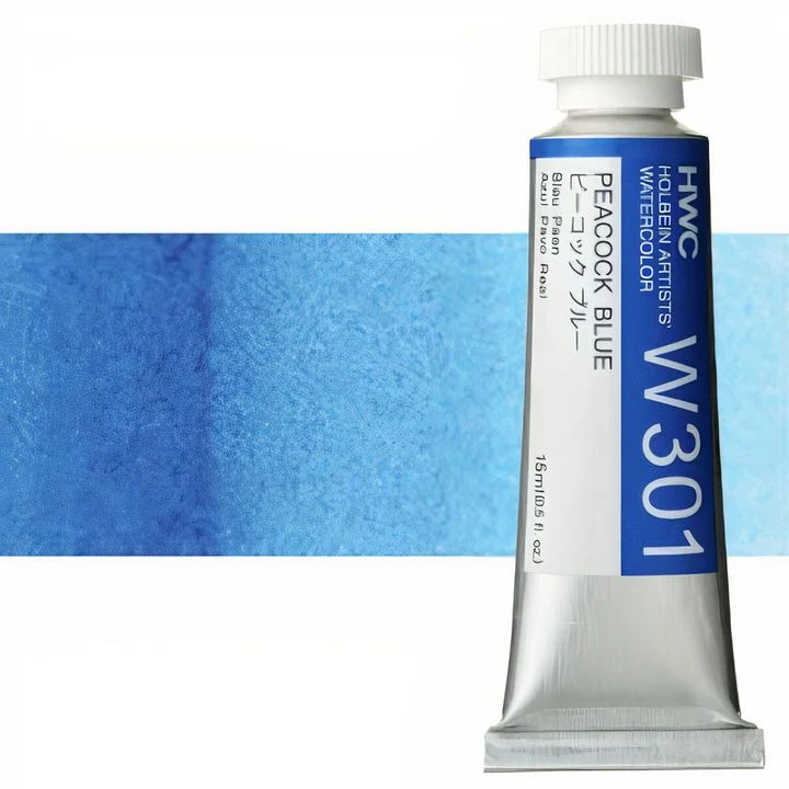 Holbein Artists Professional Watercolors, 15 ml, Blue Shades