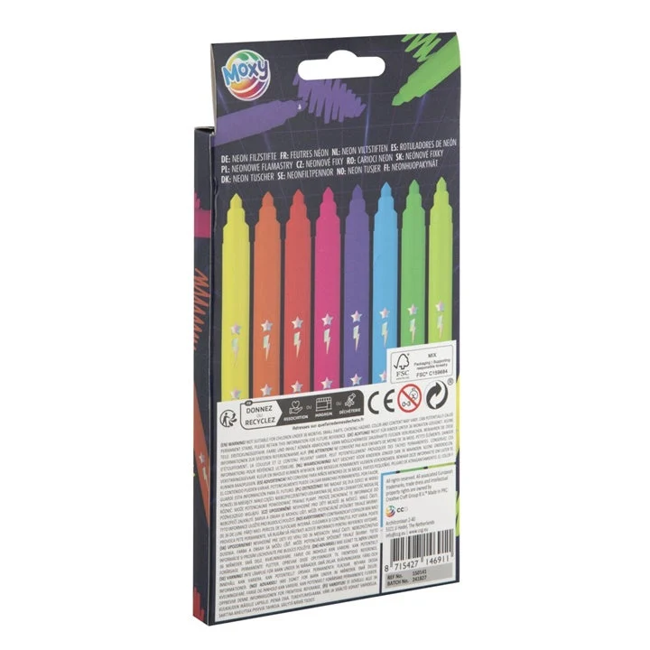 Neon Markers, Set of 8