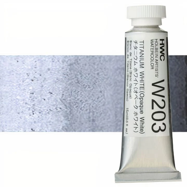 Holbein Artists Professional Watercolor Paints 15 ml | White and Black Shades