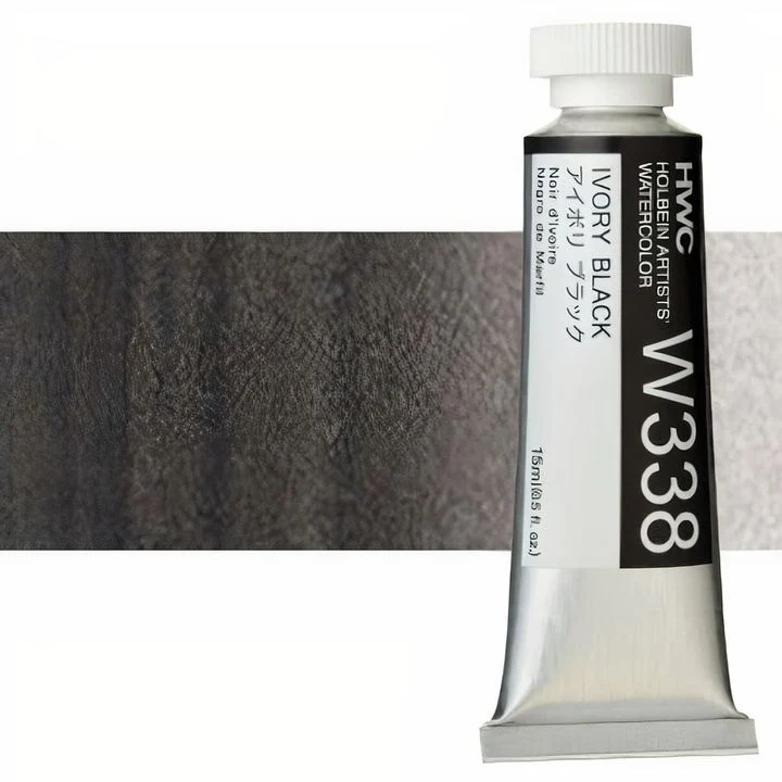 Holbein Artists Professional Watercolor Paints 15 ml | White and Black Shades
