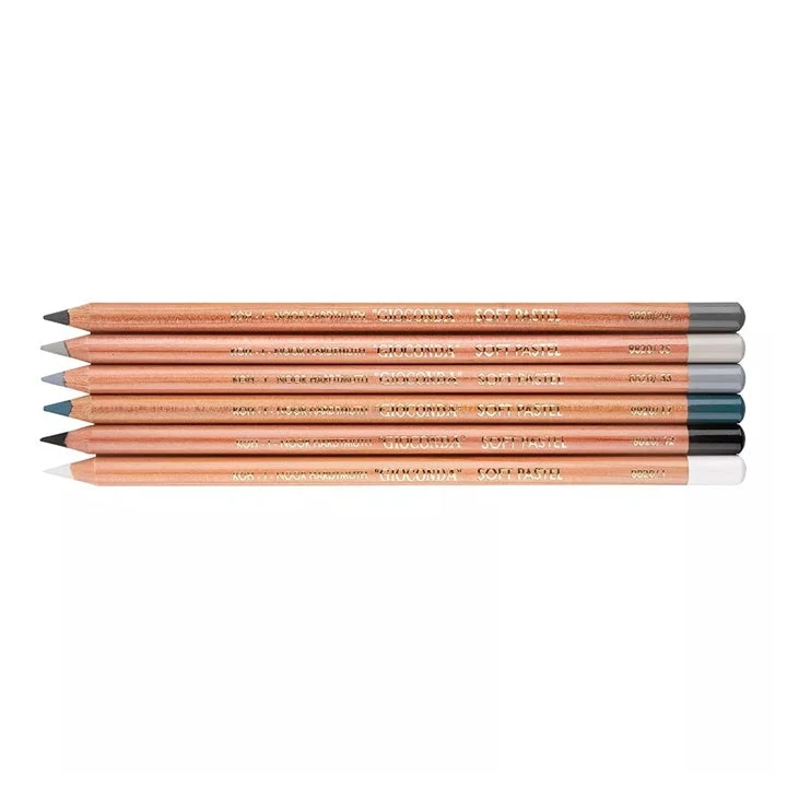 Gioconda Pastel Pencil Set, 6 pcs, Cool Shades