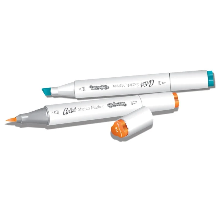 Colorino Artist Double-Ended Pastel Sketch Markers, Set of 12