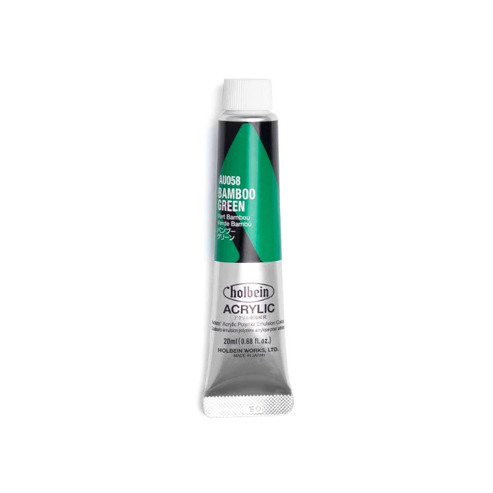 Holbein Heavy Body Professional Acrylic Paints, Green Shades