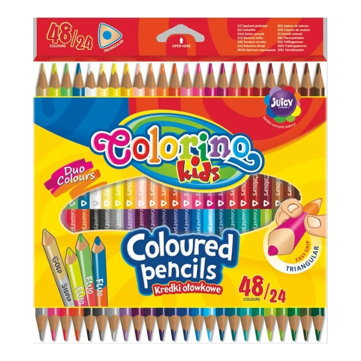 Colorino Double-Sided Colored Pencils, 24 pcs