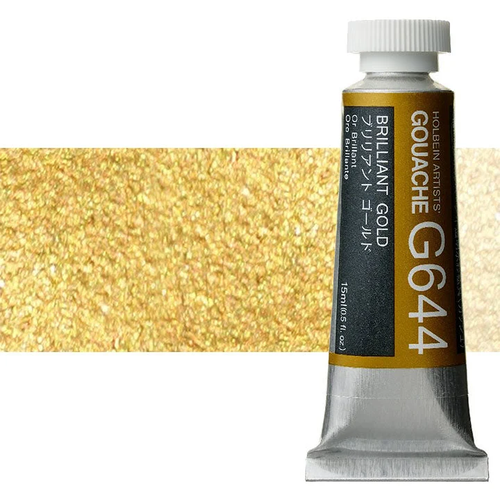 Holbein Artists Professional Gouache 15 ml | Metallic Shades