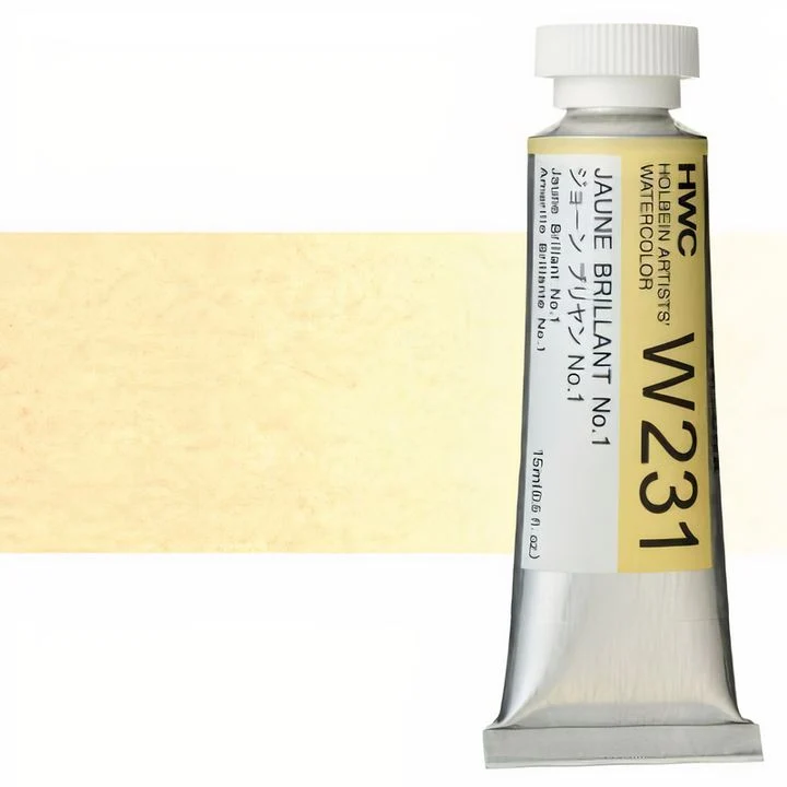 Holbein Artists Professional Watercolors, 15 ml, Yellow Shades