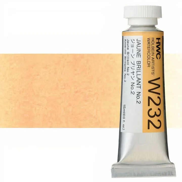 Holbein Artists Professional Watercolors, 15 ml, Yellow Shades