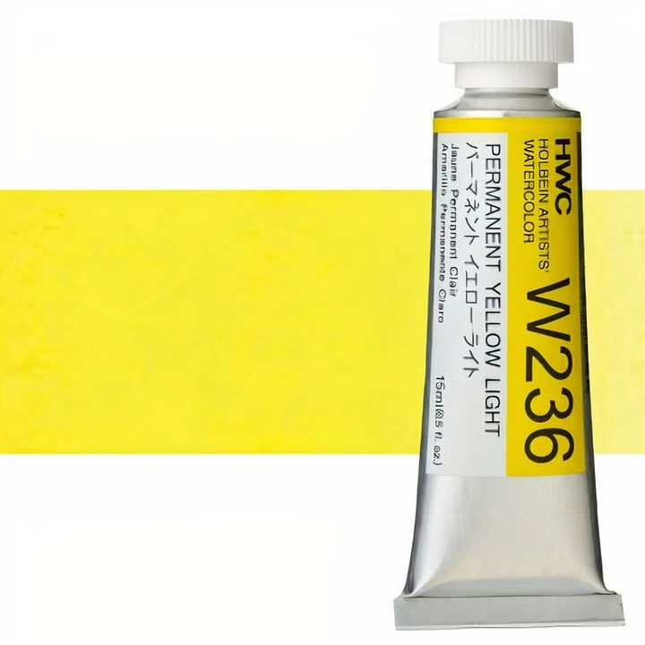 Holbein Artists Professional Watercolors, 15 ml, Yellow Shades