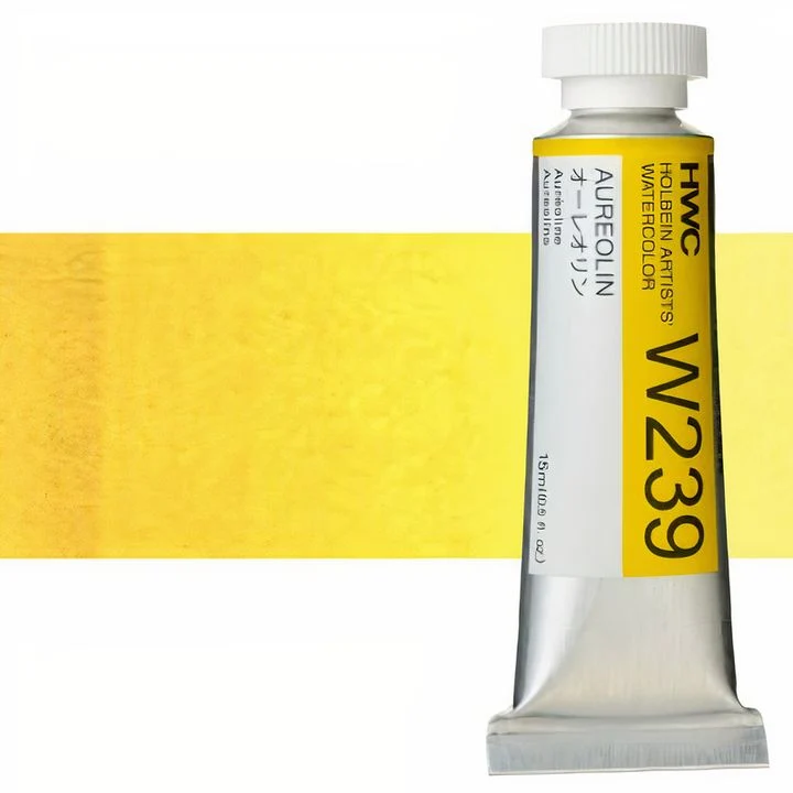 Holbein Artists Professional Watercolors, 15 ml, Yellow Shades